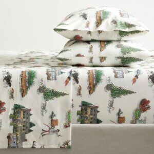 POTTERY BARN National Lampoon's Christmas Vacation Percale Sheet Set